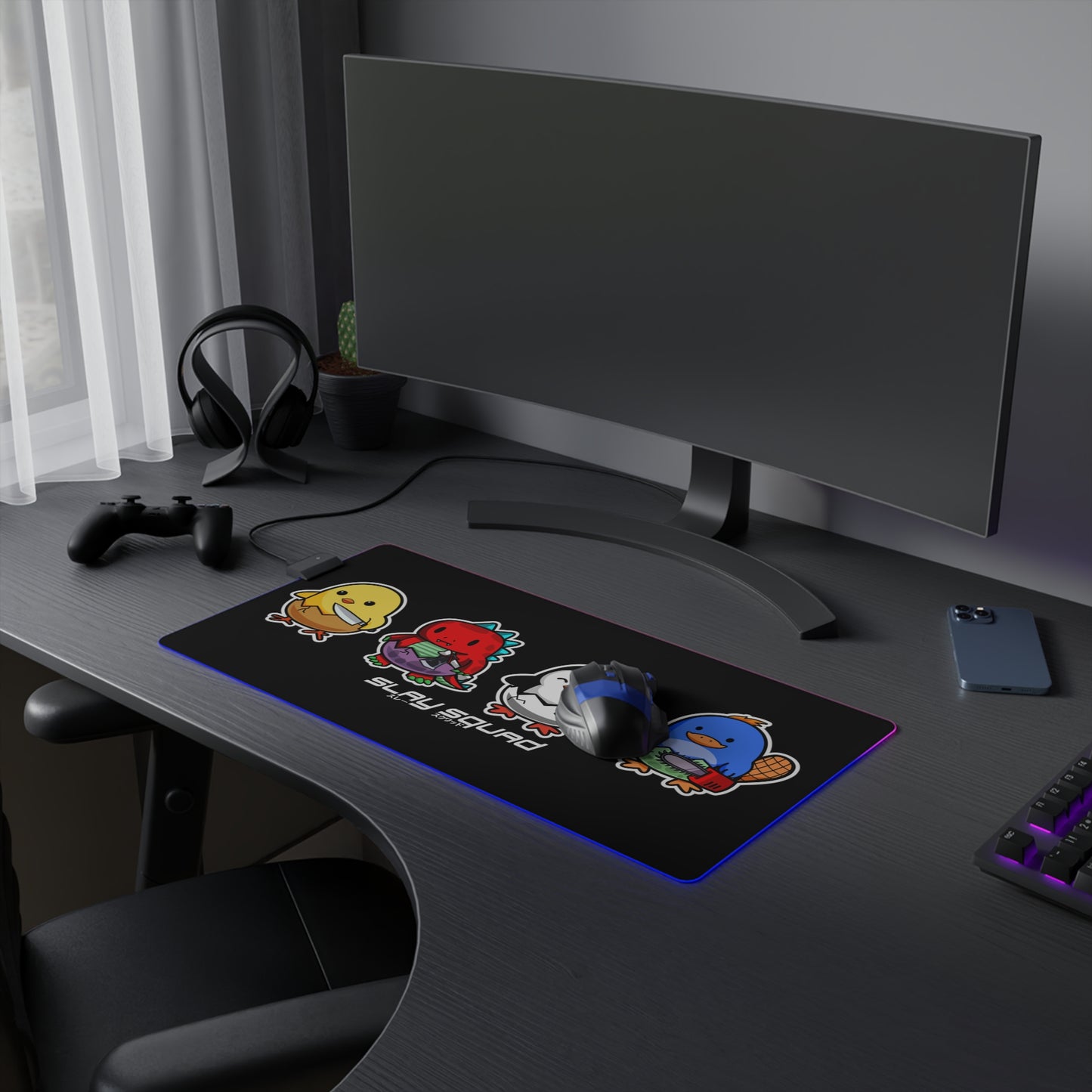 Slay Squad LED Gaming Mouse Pad